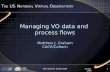 10 Sep 2005 NVO Summer School 20051 Managing VO data and process flows Matthew J. Graham CACR/Caltech T HE US N ATIONAL V IRTUAL O BSERVATORY.