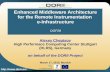 Http:// Enhanced Middleware Architecture for the Remote Instrumentation e-Infrastructure OGF28 Alexey Cheptsov High Performace Computing Center.