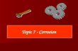 Topic 7 - Corrosion. Topic 7 Corrosion Lesson 1/2 These outcomes relate to the PowerPoint Slides 1-4 on Corrosion.