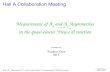 E05-102: Measurement of A x and A z asymmetries in the quasi-elastic 3 He(e,e'd) reaction Hall A Collaboration Meeting Xiaohui Zhan MIT prsented by Measurement.