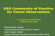 GEO Community of Practice for Forest Observations Michael Brady, Canada Göran Boberg and Hakan Olsson, Sweden Erkki Tomppo, Finland Martin Herold and Christiane.
