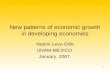 1 New patterns of economic growth in developing economies Noemi Levy-Orlik UNAM-MEXICO January, 2007.