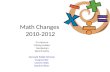 Math Changes 2010-2012 -Curriculum -Pacing Guides - Vocabulary -Benchmarks Norwalk Public Schools Craig Creller Leeann Glick Sandra Fisher.