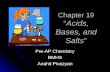 Chapter 19Acids, Bases, and Salts Pre-AP Chemistry BMHS Anahit Pivazyan.
