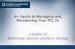 A+ Guide to Managing and Maintaining Your PC, 7e Chapter 10 Multimedia Devices and Mass Storage.