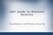 CWSP Guide to Wireless Security Foundations of Wireless Security.