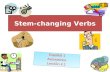 Stem-changing Verbs Español 1 Avancemos Lección 4.1 Español 1 Avancemos Lección 4.1.