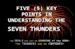 SEVEN THUNDERS FIVE (5) KEY POINTS IN UNDERSTANDING THE.