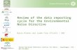 Review of the data reporting cycle for the Environmental Noise Directive Núria Blanes and Jaume Fons ETCLUSI / UAB Eionet National Reference Centres for.