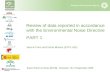 Review of data reported in accordance with the Environmental Noise Directive PART 1 Jaume Fons and Núria Blanes (ETCLUSI) Expert Panel on Noise (EPoN)