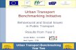 Urban Transport Benchmarking Year Two Urban Transport Benchmarking Initiative Behavioural and Social Issues in Public Transport Results from Year 2 Directorate-General.