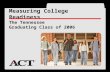 ® The Tennessee Graduating Class of 2006 Measuring College Readiness.
