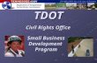 TDOT Civil Rights Office Small Business Development Program.