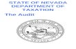 STATE OF NEVADA DEPARTMENT OF TAXATION The Audit.
