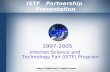 ISTF Partnership Presentation 1997-2005 Internet Science and Technology Fair (ISTF) Program.