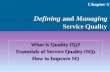 Credence Quality in Services
