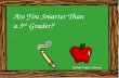 Are You Smarter Than a 3 rd Grader? Suffolk Public Schools.