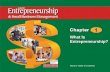 What Is Entrepreneurship? Back to Table of Contents.