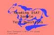 Reading ISAT Sample Test Questions Miss Thompsons BEST 5th grade classroom!