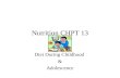 Nutrition CHPT 13 Diet During Childhood & Adolescence