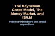 The Keynesian Cross Model, The Money Market, and IS/LM Planned expenditure and actual expenditure.