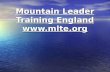 Mountain Leader Training England . So you want to become a Mountain Leader??? Registration Registration Training Courses Training Courses.