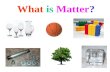What is Matter?. Matter is… Everything we see around us: GlassMetal Plastic BonesBreath.