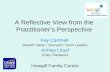 A Reflective View from the Practitioners Perspective Kay Cartmell (Health Visitor / Outreach Team Leader) Ashley Lloyd (Play Therapist) Howgill Family.
