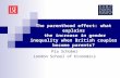 The parenthood effect: what explains the increase in gender inequality when British couples become parents? Pia Schober London School of Economics.