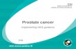 Prostate cancer Implementing NICE guidance 2008 NICE clinical guideline 58.