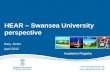 HEAR – Swansea University perspective Gary Jones April 2012 Academic Registry.