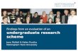 Findings from an evaluation of an undergraduate research scheme Jane McNeil & Helen Puntha Nottingham Trent University.