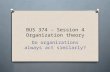 BUS 374 – Session 4 Organization theory Do organizations always act similarly?