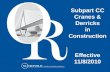 Subpart CC Cranes & Derricks in Construction Effective 11/8/2010.