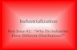 Industrialization Key Issue #2: Why Do Industries Have Different Distributions?