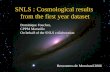 Rencontre de Monriond 2006 SNLS 1st year cosmological results SNLS : Cosmological results from the first year dataset Dominique Fouchez, CPPM Marseille.