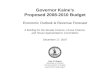 Governor Kaines Proposed 2008-2010 Budget Economic Outlook & Revenue Forecast A Briefing for the Senate Finance, House Finance, and House Appropriations.