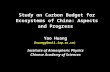 Study on Carbon Budget for Ecosystems of China: Aspects and Progress Yao Huang (huangy@mail.iap.ac.cn) Institute of Atmospheric Physics Chinese Academy.