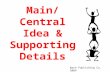 Main/Central Idea & Supporting Details Wash Publishing Co. 2009.