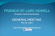 (Property Owners Association) GENERAL MEETING Feb 20, 2014 .