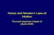 Forces and Newtons Laws of Motion The most important chapter of physics EVAR.