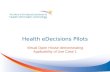 Health eDecisions Pilots Virtual Open House demonstrating Applicability of Use Case 1.