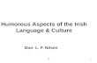 241 Humorous Aspects of the Irish Language & Culture Don L. F. Nilsen.