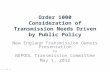 Order 1000 Consideration of Transmission Needs Driven by Public Policy New England Transmission Owners Presentation to NEPOOL Transmission Committee May.