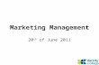 Marketing Management 20 th of June 2011. Communicating Customer Value Integrated Marketing Communications Strategy.