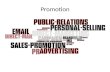 Promotion. AQA specificationAQA amplification Using Marketing Mix; Promotion The promotional mix includes factors such as PR, branding, merchandising,