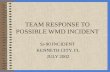TEAM RESPONSE TO POSSIBLE WMD INCIDENT Sr-90 INCIDENT KENNETH CITY, FL JULY 2002.