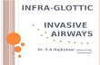 I NFRA - GLOTTIC INVASIVE AIRWAYS Dr. S.A.Rajkumar, Intensivist, Tirunelveli.