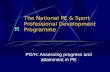 The National PE & Sport Professional Development Programme PD/H: Assessing progress and attainment in PE.