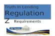 Requirements Truth In Lending Regulation Z .
